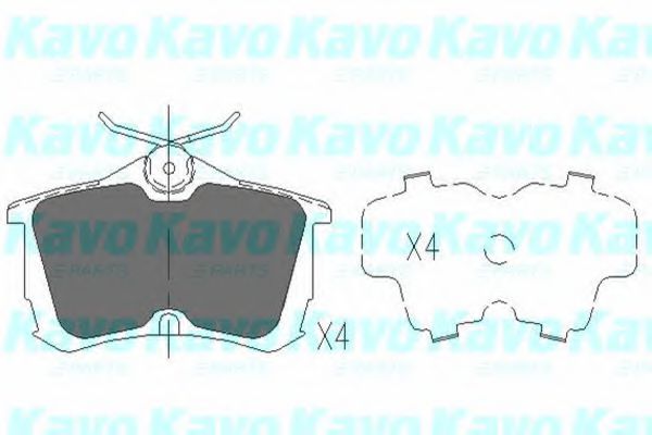 KBP-2011 KAVO+PARTS Brake System Brake Pad Set, disc brake
