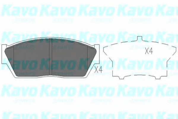 KBP-2017 KAVO+PARTS Brake System Brake Pad Set, disc brake