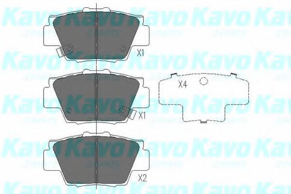 KBP-2032 KAVO+PARTS Brake Pad Set, disc brake