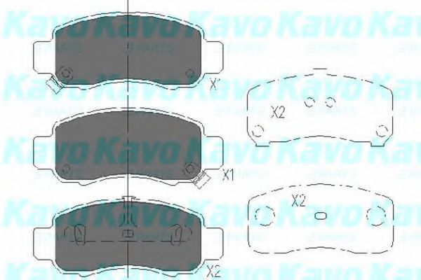 KBP-2033 KAVO+PARTS Brake Pad Set, disc brake
