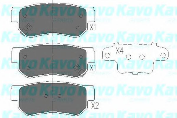 KBP-3005 KAVO+PARTS Brake Pad Set, disc brake