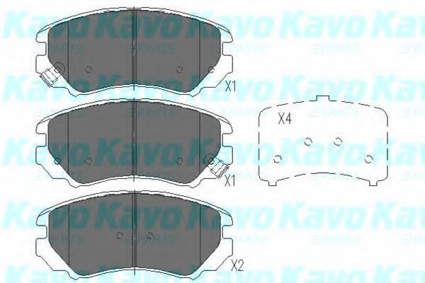 KBP-3008 KAVO+PARTS Brake Pad Set, disc brake