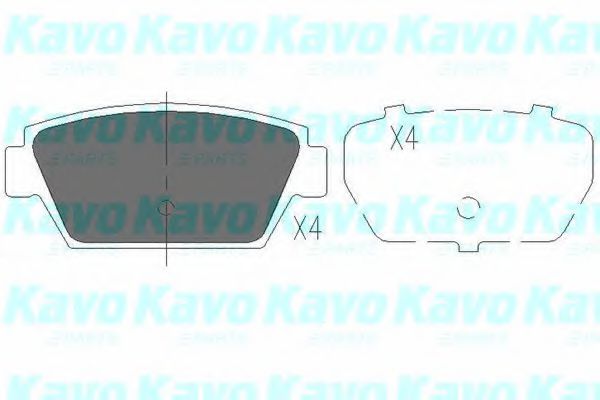 KBP-3010 KAVO+PARTS Brake Pad Set, disc brake