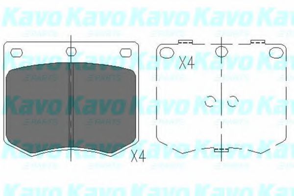 KBP-3012 KAVO+PARTS Brake Pad Set, disc brake