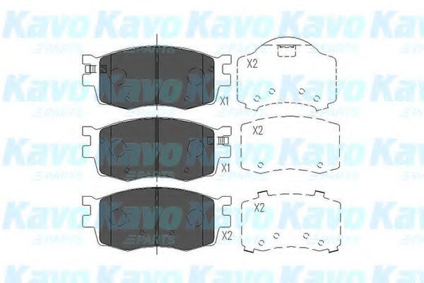 KBP-3022 KAVO+PARTS Brake System Brake Pad Set, disc brake