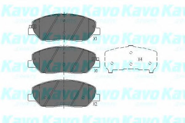 KBP-3023 KAVO+PARTS Brake Pad Set, disc brake