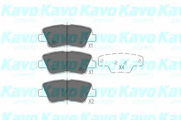 KBP-3025 KAVO+PARTS Brake System Brake Pad Set, disc brake
