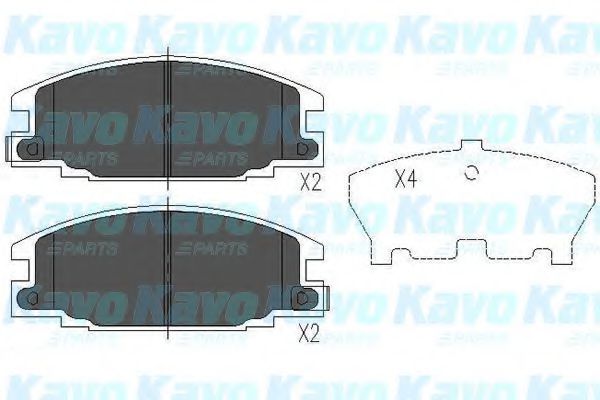 KBP-3503 KAVO+PARTS Brake Pad Set, disc brake