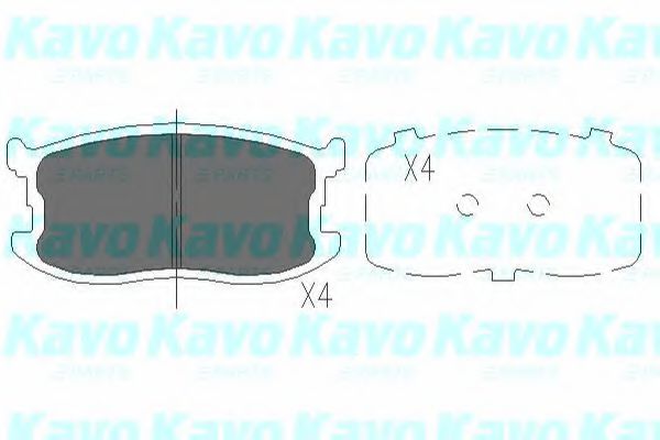 KBP-3507 KAVO+PARTS Brake Pad Set, disc brake