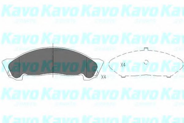 KBP-3508 KAVO+PARTS Brake System Brake Pad Set, disc brake
