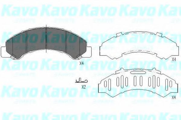 KBP-3512 KAVO+PARTS Brake System Brake Pad Set, disc brake