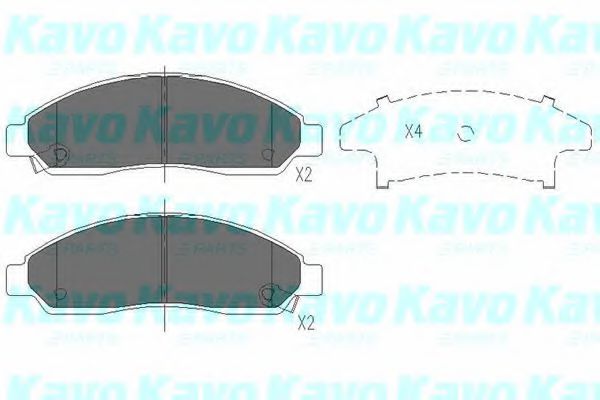 KBP-3513 KAVO+PARTS Brake Pad Set, disc brake