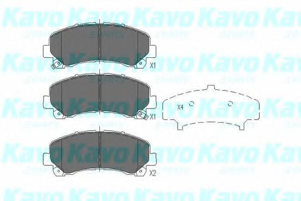 KBP-3515 KAVO+PARTS Brake Pad Set, disc brake
