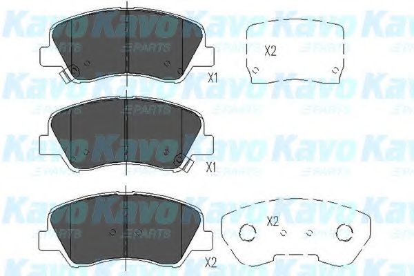 KBP-4023 KAVO+PARTS Brake System Brake Pad Set, disc brake
