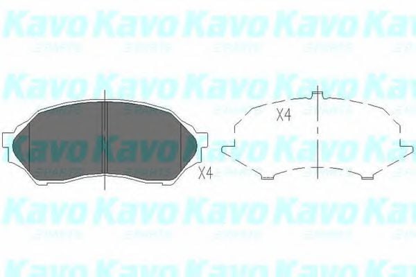 KBP-4505 KAVO+PARTS Brake Pad Set, disc brake