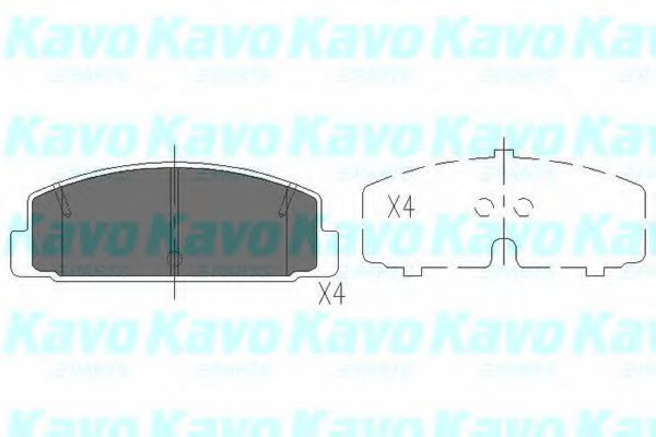 KBP-4506 KAVO+PARTS Bremsanlage Bremsbelagsatz, Scheibenbremse