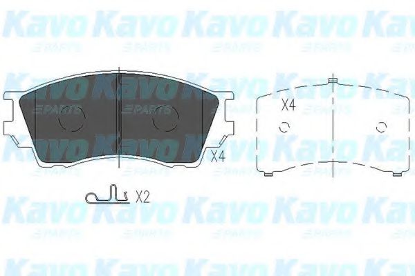 KBP-4529 KAVO+PARTS Brake Pad Set, disc brake