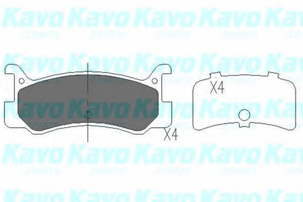 KBP-4535 KAVO+PARTS Brake Pad Set, disc brake