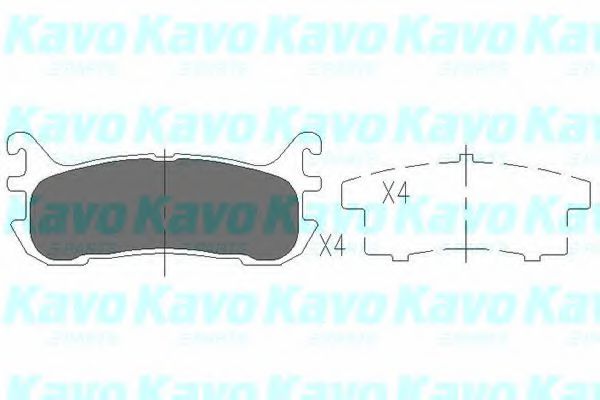 KBP-4540 KAVO+PARTS Brake Pad Set, disc brake