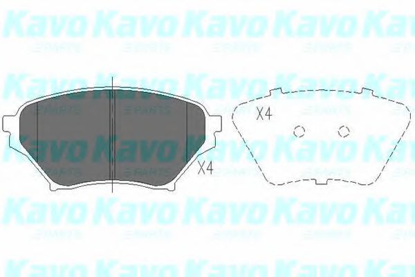 KBP-4549 KAVO+PARTS Brake Pad Set, disc brake
