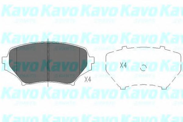 KBP-4550 KAVO+PARTS Brake Pad Set, disc brake