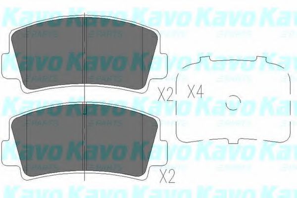 KBP-4552 KAVO+PARTS Brake Pad Set, disc brake