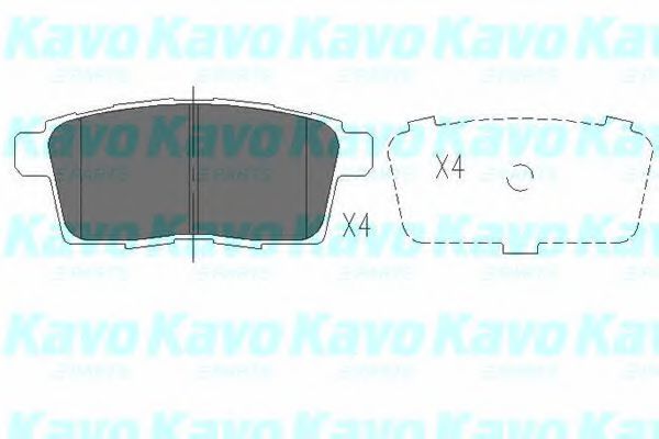 KBP-4559 KAVO+PARTS Brake System Brake Pad Set, disc brake