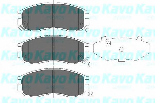 KBP-5502 KAVO+PARTS Brake Pad Set, disc brake