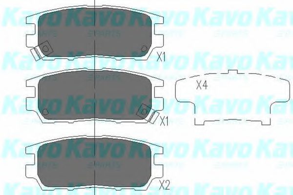 KBP-5504 KAVO+PARTS Brake System Brake Pad Set, disc brake