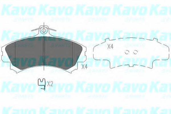 KBP-5507 KAVO+PARTS Brake Pad Set, disc brake