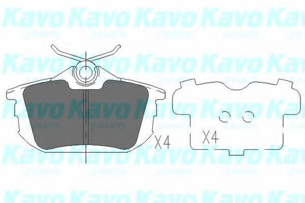 KBP-5513 KAVO+PARTS Brake System Brake Pad Set, disc brake