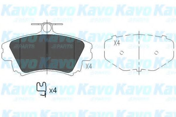 KBP-5519 KAVO+PARTS Brake Pad Set, disc brake