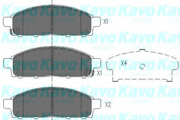 KBP-5520 KAVO+PARTS Brake Pad Set, disc brake