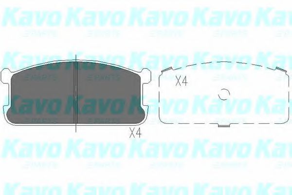 KBP-5521 KAVO+PARTS Brake System Brake Pad Set, disc brake