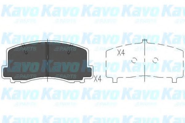 KBP-5522 KAVO+PARTS Brake Pad Set, disc brake