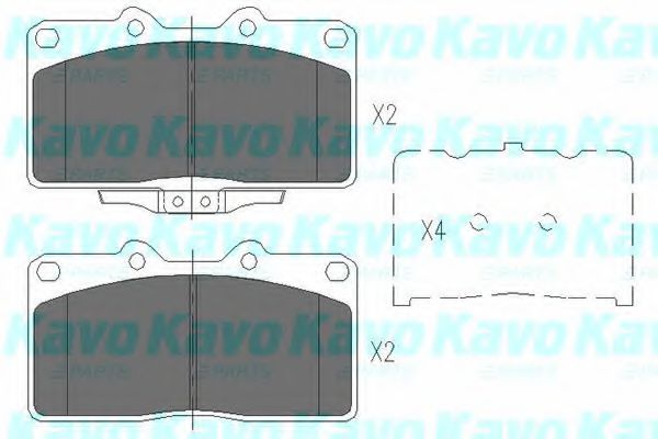 KBP-5529 KAVO+PARTS Brake Pad Set, disc brake