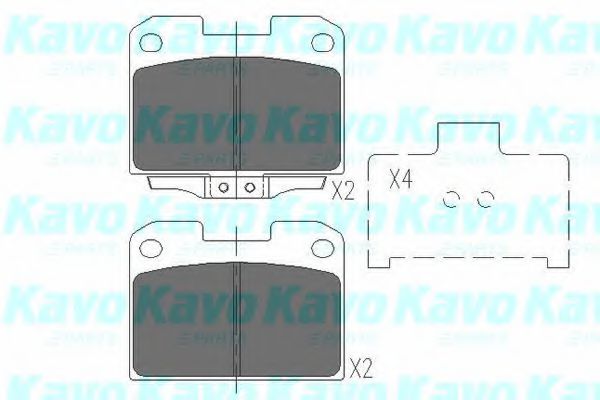 KBP-5531 KAVO+PARTS Brake Pad Set, disc brake