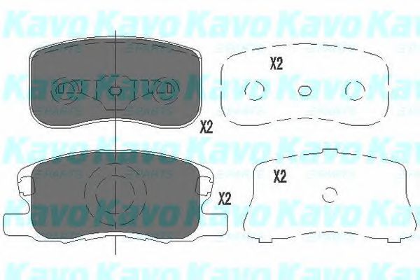 KBP-5534 KAVO+PARTS Brake Pad Set, disc brake