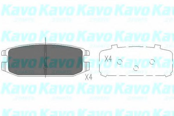KBP-5538 KAVO+PARTS Brake System Brake Pad Set, disc brake