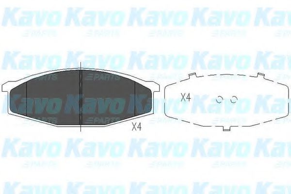KBP-6501 KAVO+PARTS Brake Pad Set, disc brake
