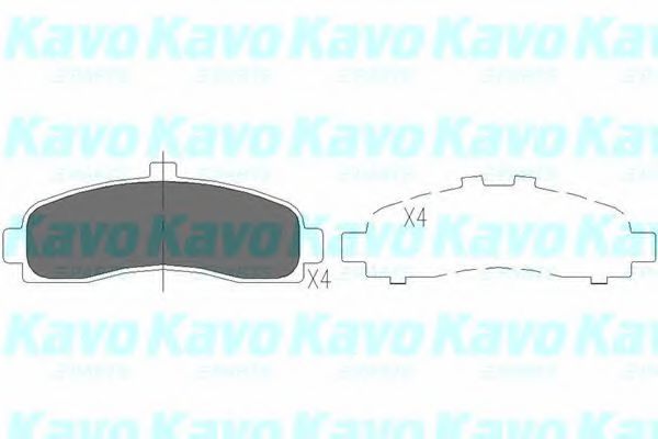 KBP-6505 KAVO+PARTS Brake Pad Set, disc brake