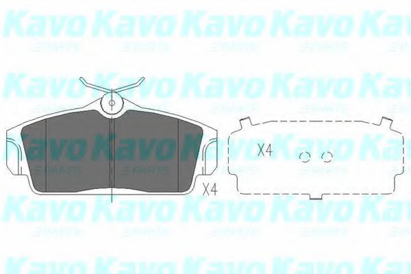 KBP-6509 KAVO+PARTS Brake Pad Set, disc brake