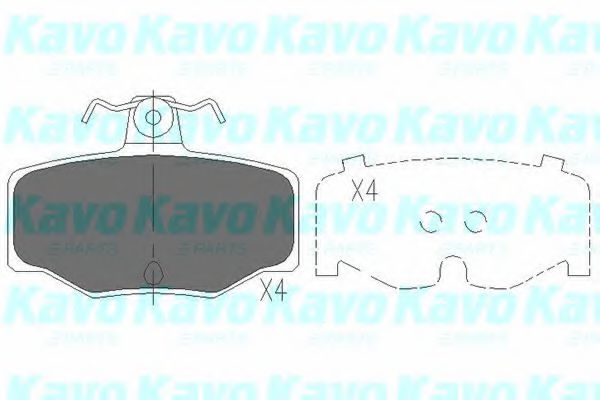 KBP-6511 KAVO+PARTS Brake Pad Set, disc brake