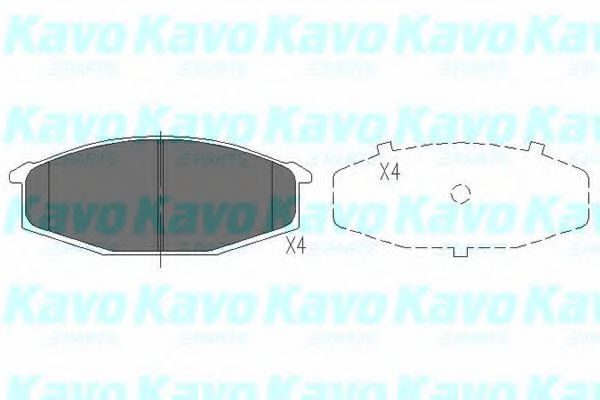 KBP-6520 KAVO+PARTS Brake Pad Set, disc brake