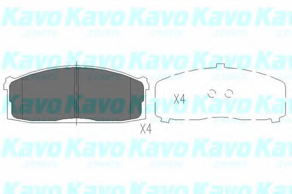 KBP-6521 KAVO+PARTS Brake Pad Set, disc brake