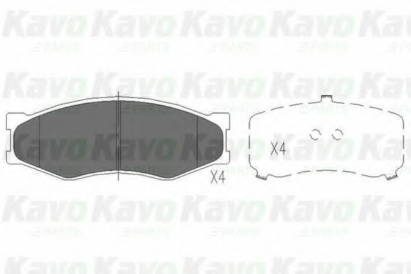KBP-6522 KAVO+PARTS Brake System Brake Pad Set, disc brake