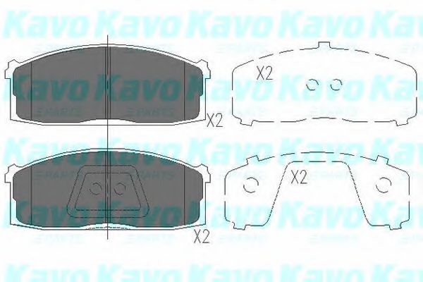 KBP-6533 KAVO+PARTS Brake Pad Set, disc brake