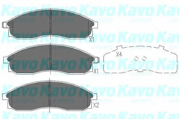KBP-6534 KAVO+PARTS Brake System Brake Pad Set, disc brake