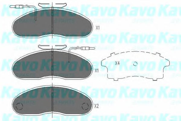 KBP-6535 KAVO+PARTS Brake Pad Set, disc brake