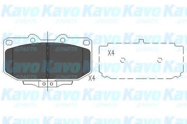 KBP-6536 KAVO+PARTS Brake Pad Set, disc brake